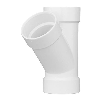Charlotte Pipe Schedule 40 4 in. Hub X 4 in. D Hub PVC Wye