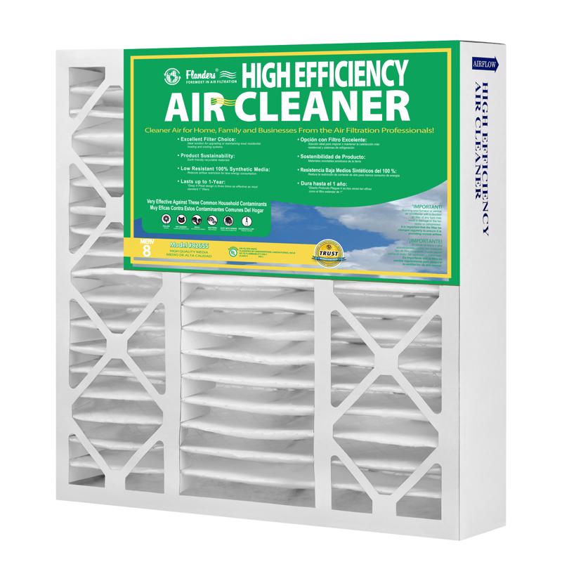 Flanders 20 in. W X 20 in. H X 5 in. Synthetic 8 MERV Pleated Air Filter