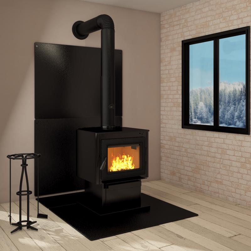Imperial 42 in. W X 32 in. L Black Stove Board