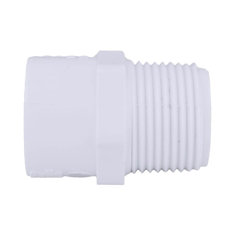 Charlotte Pipe Schedule 40 3/4 in. MPT X 1/2 in. D Slip PVC Pipe Adapter