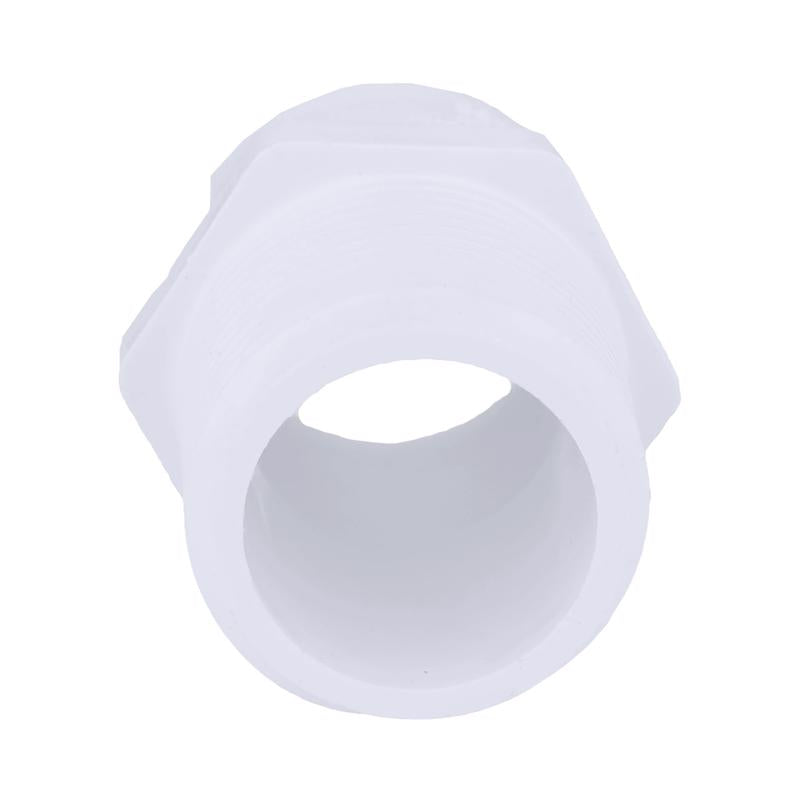 Charlotte Pipe Schedule 40 1 in. MPT X 3/4 in. D Slip PVC Pipe Adapter