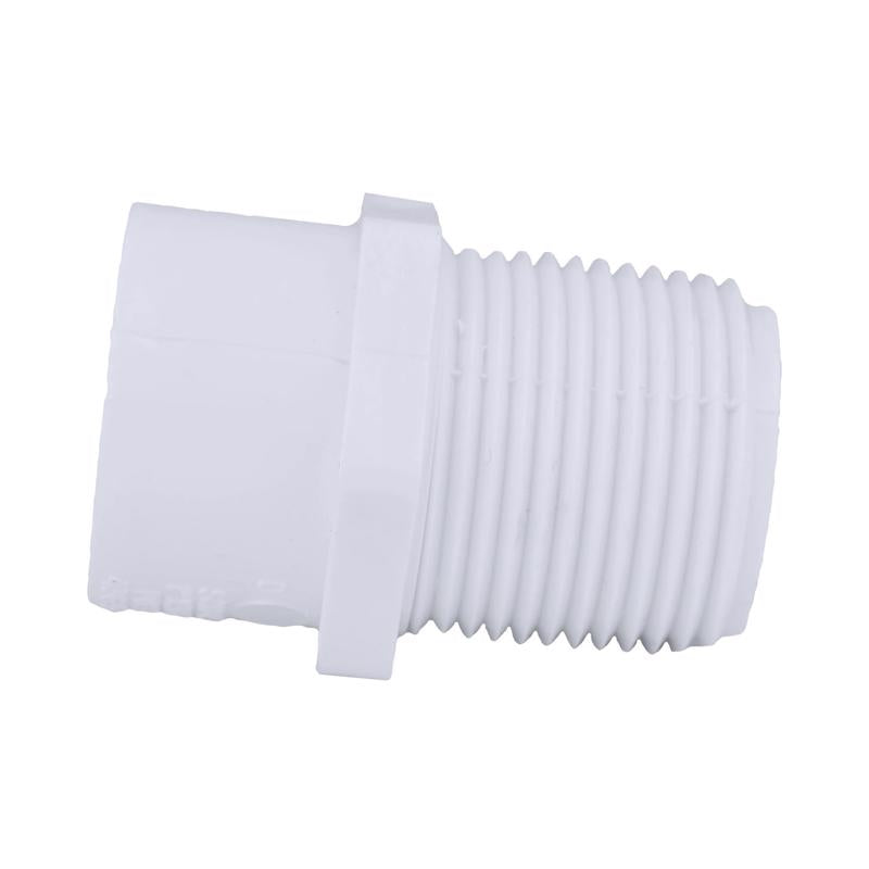 Charlotte Pipe Schedule 40 1 in. MPT X 3/4 in. D Slip PVC Pipe Adapter