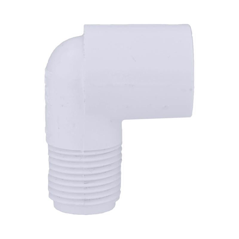 Charlotte Pipe Schedule 40 1/2 in. Slip X 1/2 in. D MPT PVC Street Elbow