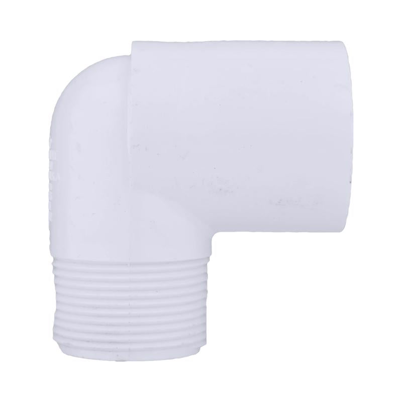 Charlotte Pipe Schedule 40 1-1/4 in. Slip X 1-1/4 in. D MPT PVC 90 Degree Street Elbow