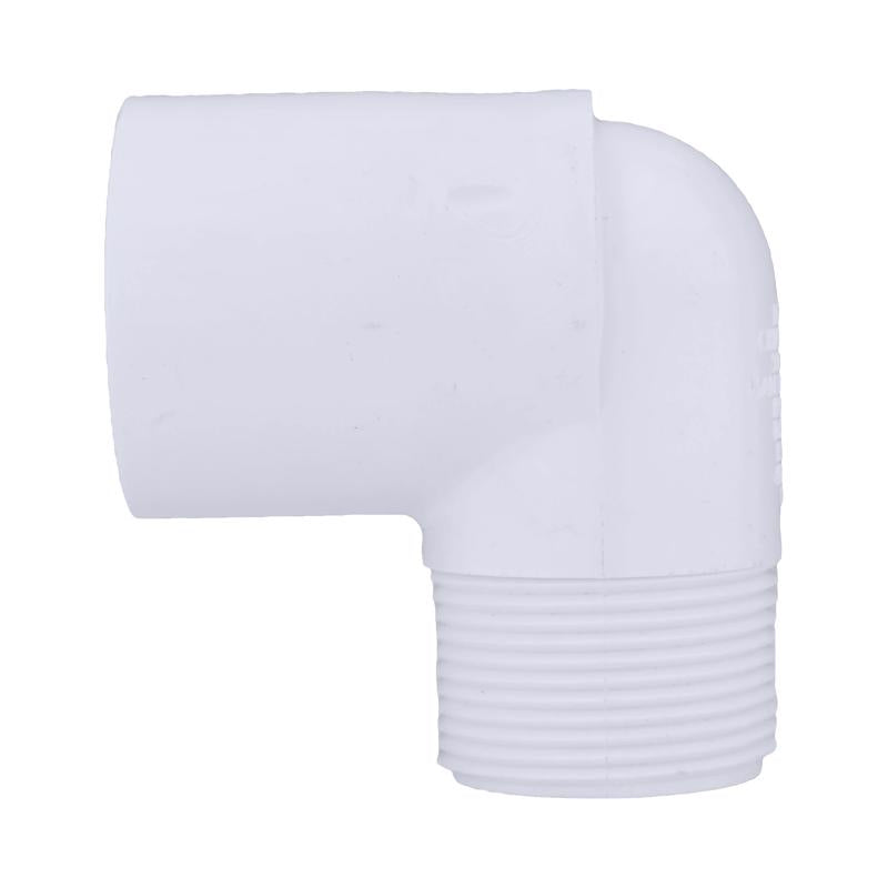 Charlotte Pipe Schedule 40 1-1/4 in. Slip X 1-1/4 in. D MPT PVC 90 Degree Street Elbow