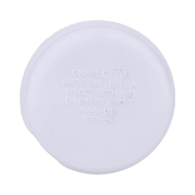 Charlotte Pipe Schedule 40 1-1/2 in. FPT PVC Cap