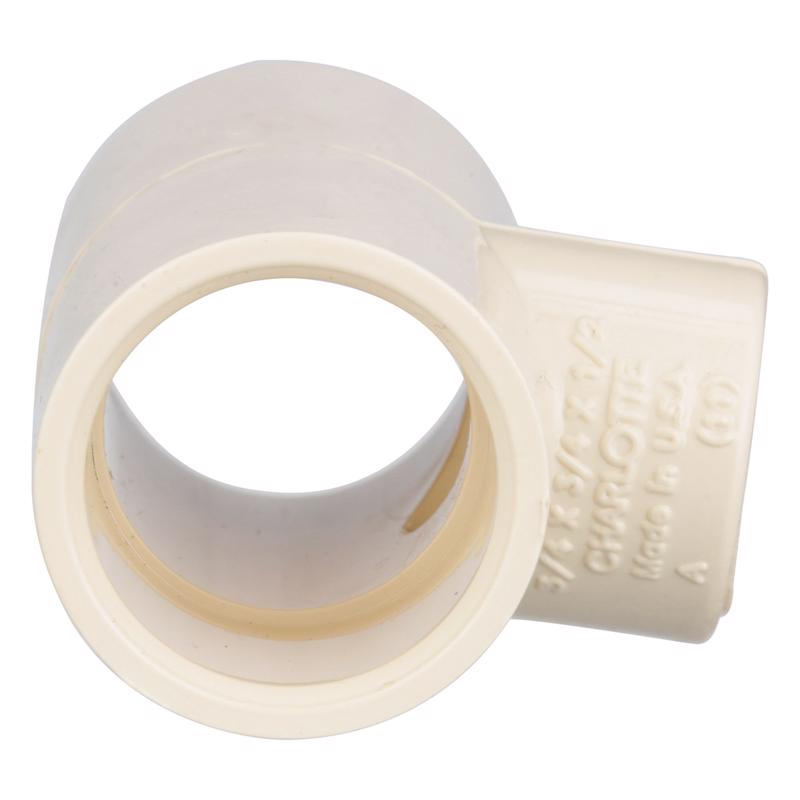 Charlotte Pipe FlowGuard 3/4 in. Slip X 3/4 in. D Slip CPVC Tee