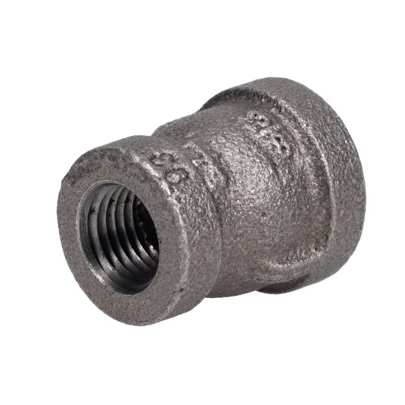 STZ Industries 3/8 in. FIP each X 1/4 in. D FIP Black Malleable Iron Reducing Coupling