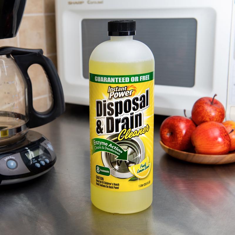 Instant Power Liquid Garbage Disposal & Drain Cleaner 1 L
