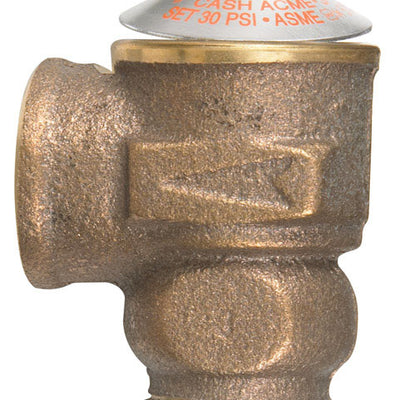 Cash Acme 3/4 in. MIP Brass Pressure Relief Valve 3/4 in. FPT