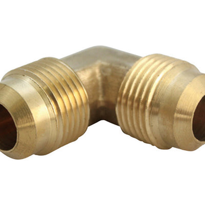 JMF Company 1/4 in. Flare X 1/4 in. D Flare Brass 90 Degree Elbow