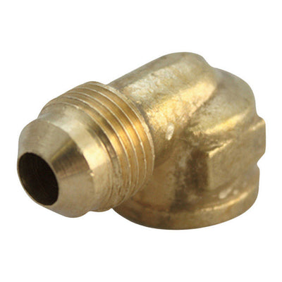 JMF Company 1/2 in. Flare X 3/8 in. D FPT Brass 90 Degree Elbow
