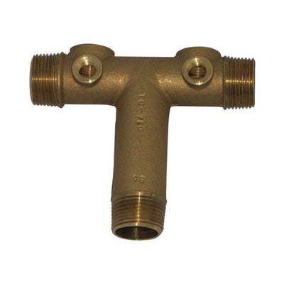 Campbell Red Brass Brown 1 x 3/4 in. Universal Tank Cross