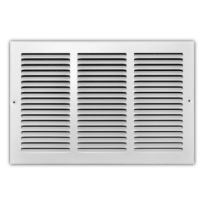 Tru Aire 10 in. H X 18 in. W 1-Way Powder Coat White Steel Return Air Grille