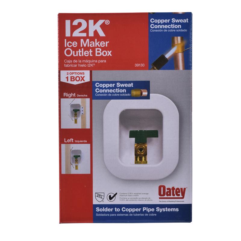 Oatey 1/2 in. D Ice Maker Outlet Box
