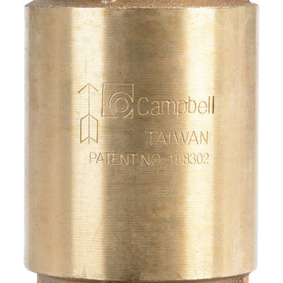 Campbell 1-1/2 in. D X 1-1/2 in. D FNPT x FNPT Red Brass Spring Loaded Check Valve