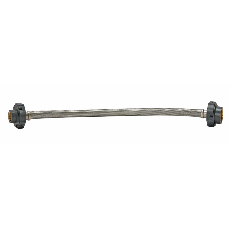 Fluidmaster Click Seal 3/8 in. Compression X 1/2 in. D FIP 12 in. Stainless Steel Supply Line