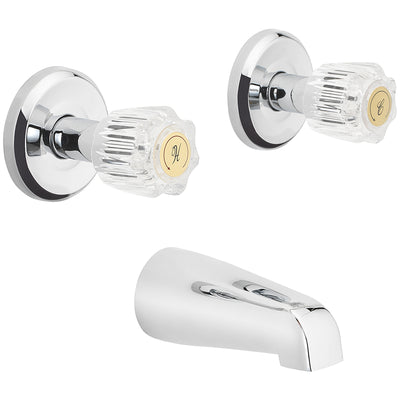 Oakbrook Collection 2-Handle Chrome Wall Mount Tub Faucet