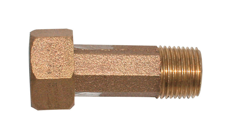 Legend Valve 3/4 in. MIP Pattern X 3/4 in. D MIP Bronze Meter Coupling