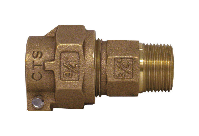 Legend 3/4 in. MPT Pattern X 3/4 in. D Pack Joint Bronze Coupling