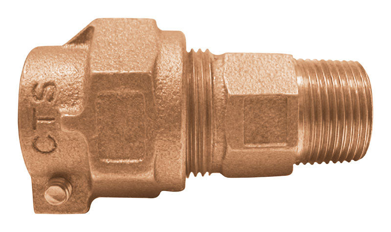 Legend 1 in. MNPT Pattern X 1 in. D CTS Pack Joint Bronze Coupling