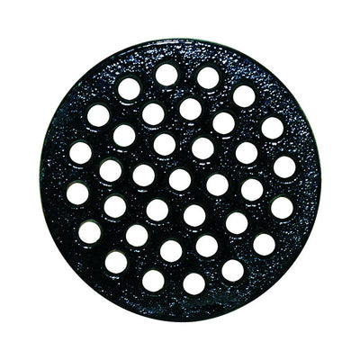 Sioux Chief 6 in. Epoxy Coated Black Round Cast Iron Floor Drain Strainer