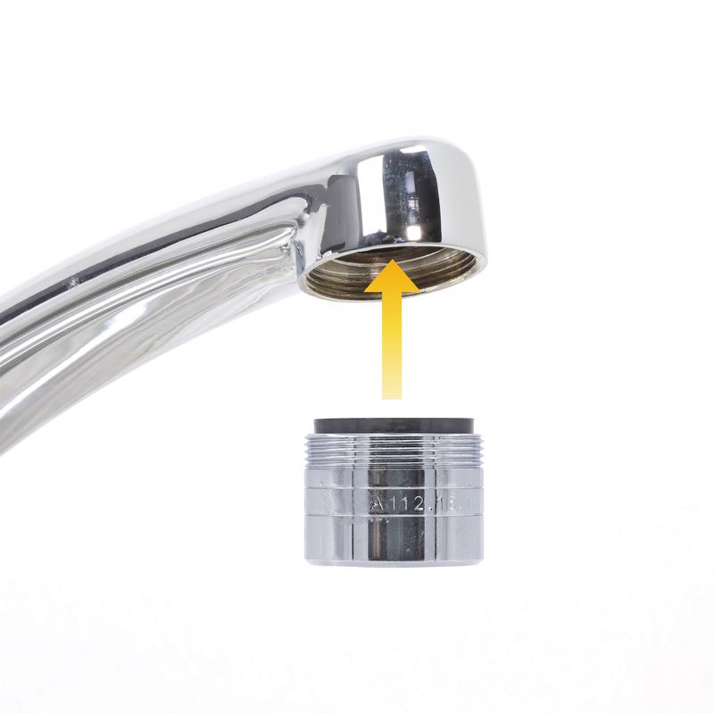 Danco Dual Thread 15/16 in.- 27M x 55/64 in.-27F Chrome Aerator Adapter
