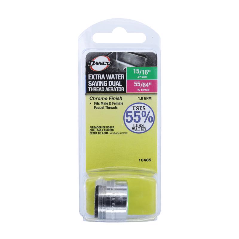 Danco Dual Thread 15/16 in.- 27M x 55/64 in.-27F Chrome Faucet Aerator