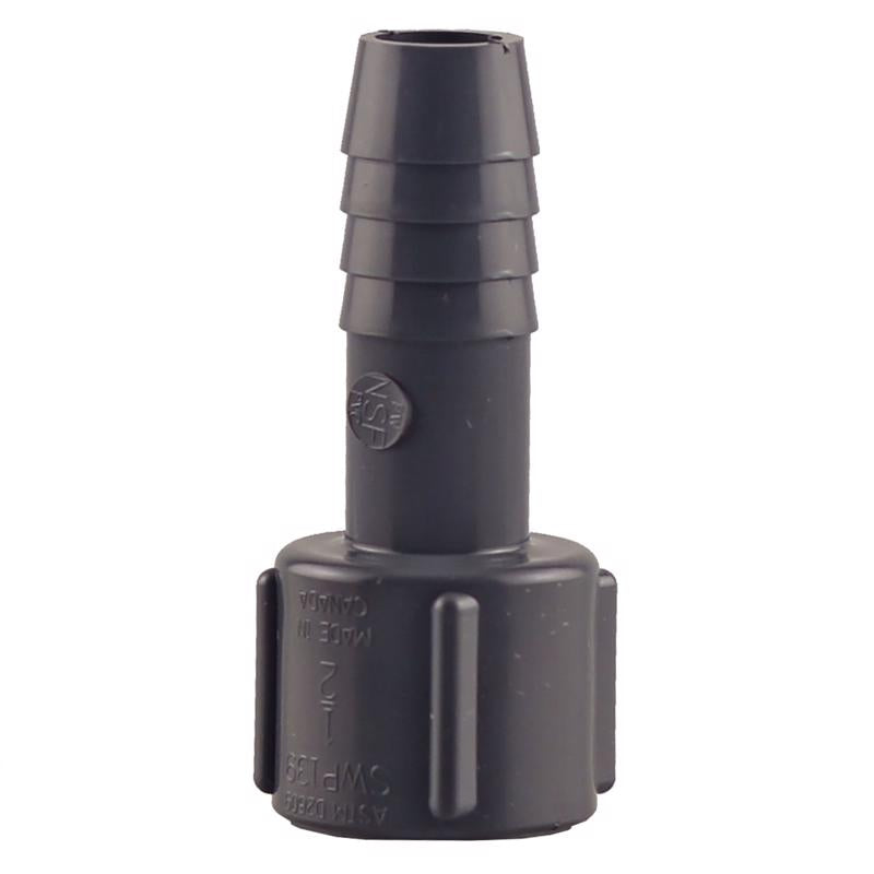 Boshart Industries 1/2 in. FPT X 1/2 in. D Insert Polypropylene Female Adapter