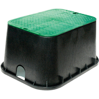 NDS 20 in. W X 13 in. H Rectangular Valve Box with Overlapping Cover Black/Green