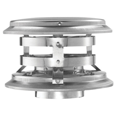 DuraVent 3 in. D Galvanized/Stainless Steel Twist Lock Termination Cap