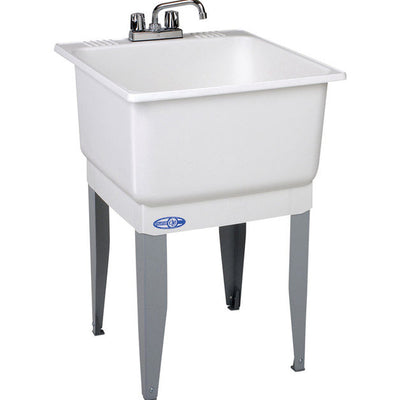 Mustee Utilatub 23 in. W X 25 in. D Single Polypropylene Laundry Tub