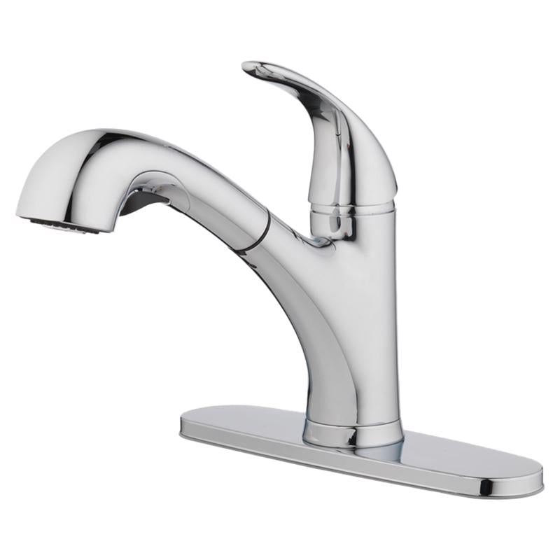 Oakbrook Collection Pacifica One Handle Chrome Pull-Out Kitchen Faucet