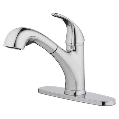 Oakbrook Collection Pacifica One Handle Chrome Pull-Out Kitchen Faucet