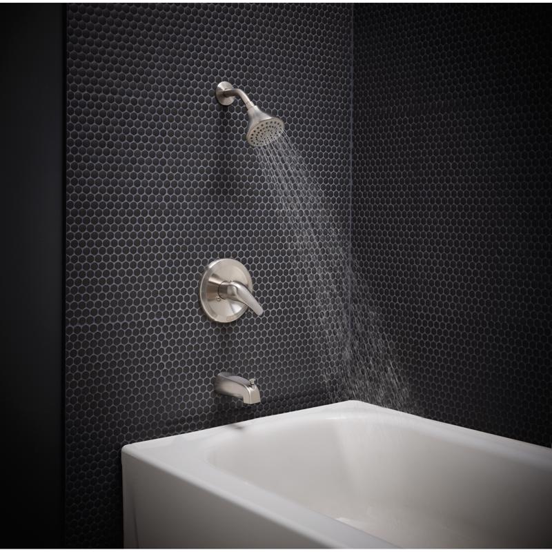 Oakbrook Collection 1-Handle Brushed Nickel Tub and Shower Faucet