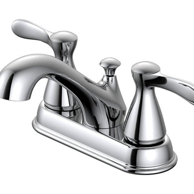 Oakbrook Collection Chrome Modern Two-Handle Bathroom Sink Faucet 4 in.