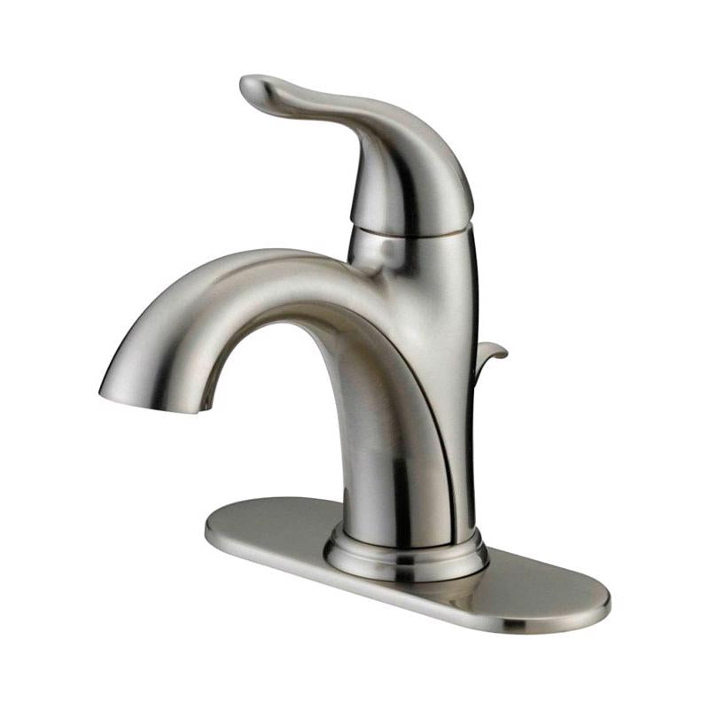 Oakbrook Collection Brushed Nickel Modern Single-Handle Bathroom Sink Faucet 4 in.