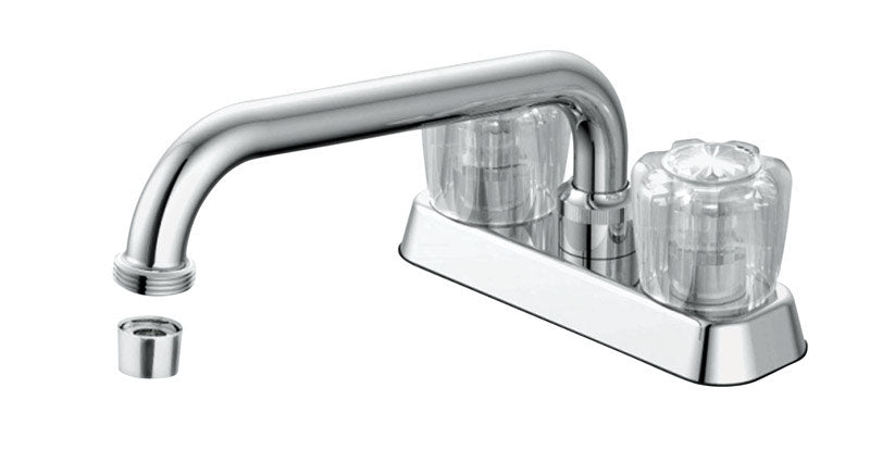 Oakbrook Collection Chrome Coastal Two-Handle Bathroom Sink Faucet 4 in.