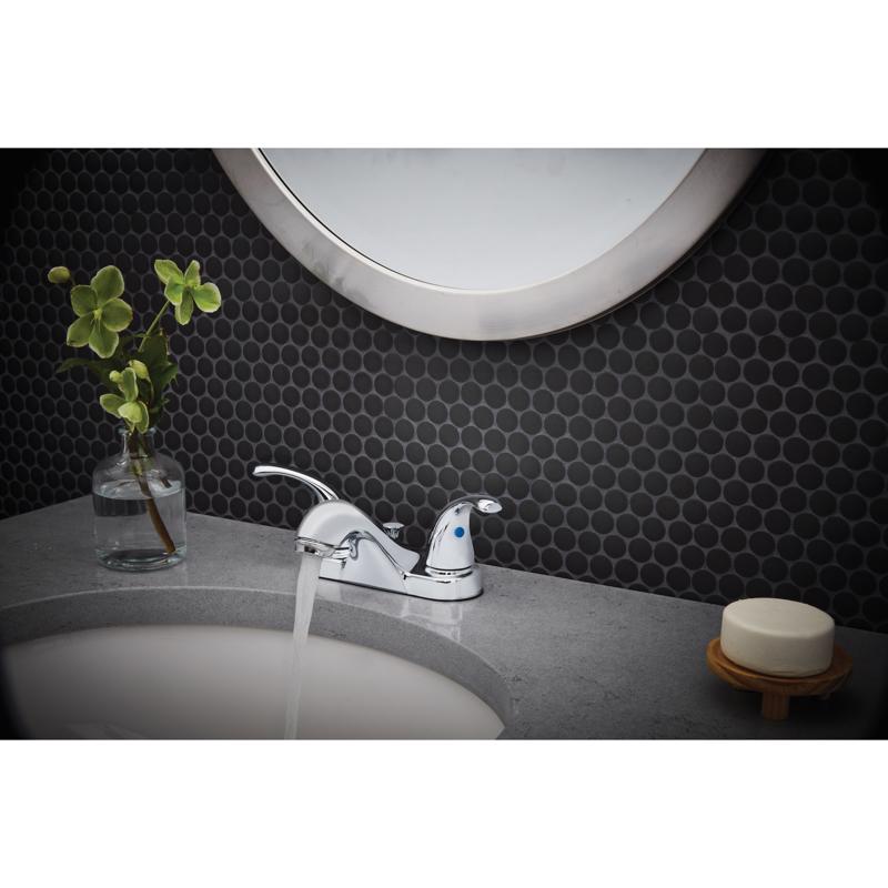 Oakbrook Collection Pacifica Chrome Coastal Pop-up Bathroom Sink Faucet 4 in.