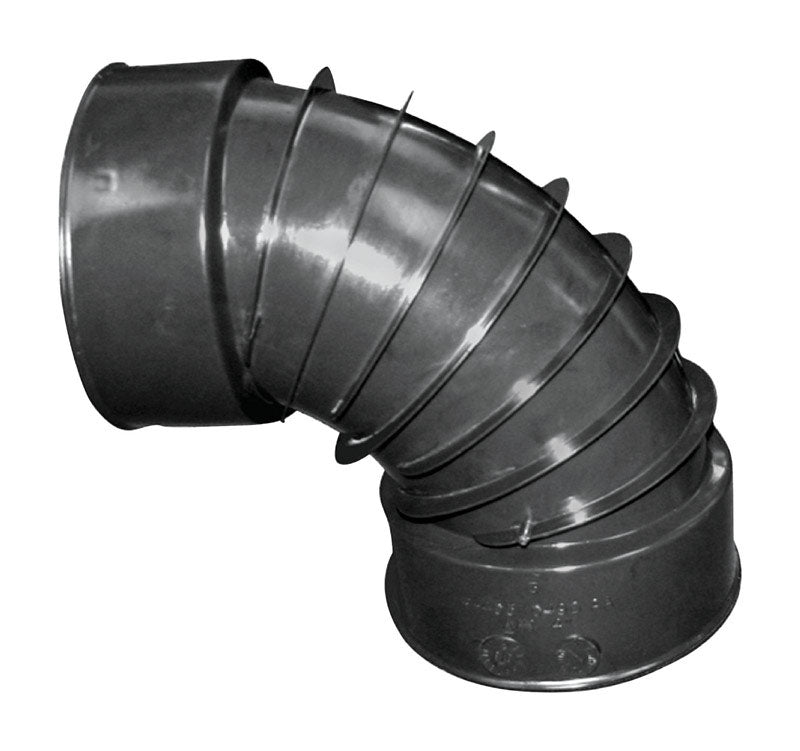 Advanced Drainage Systems 3 in. Snap X 3 in. D Snap Polyethylene 7 in. 90 Degree Elbow