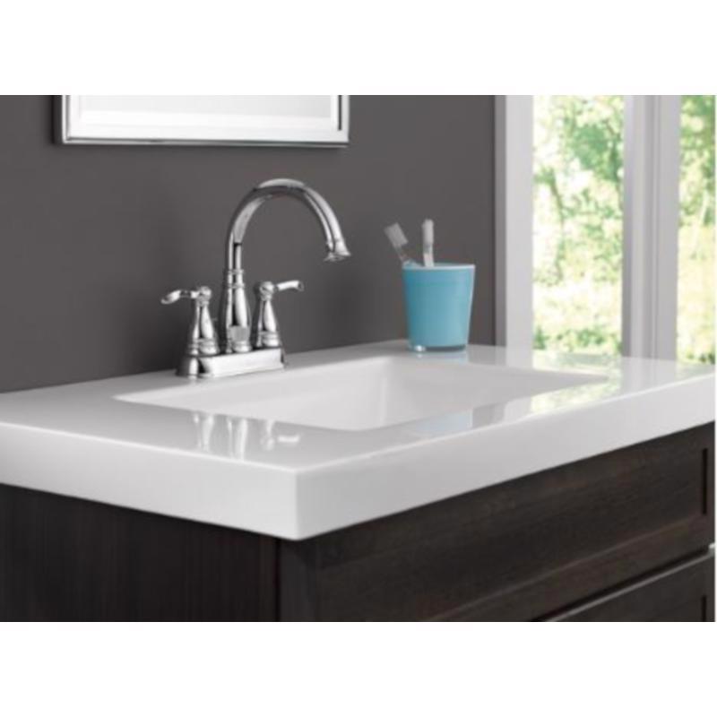 Delta Porter Chrome Traditional Centerset Bathroom Sink Faucet 4 in.