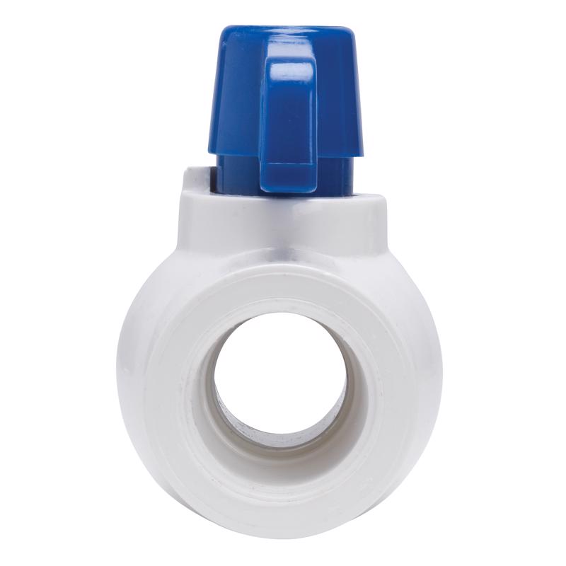 Homewerks 1-1/2 in. PVC FIP Ball Valve Full Port Quarter-Turn Lever For Potable Water