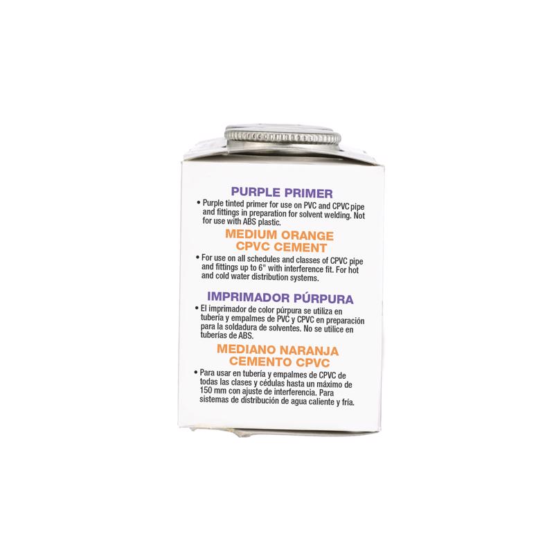 Oatey Handy Pack Orange Primer and Cement For CPVC/PVC 4 oz