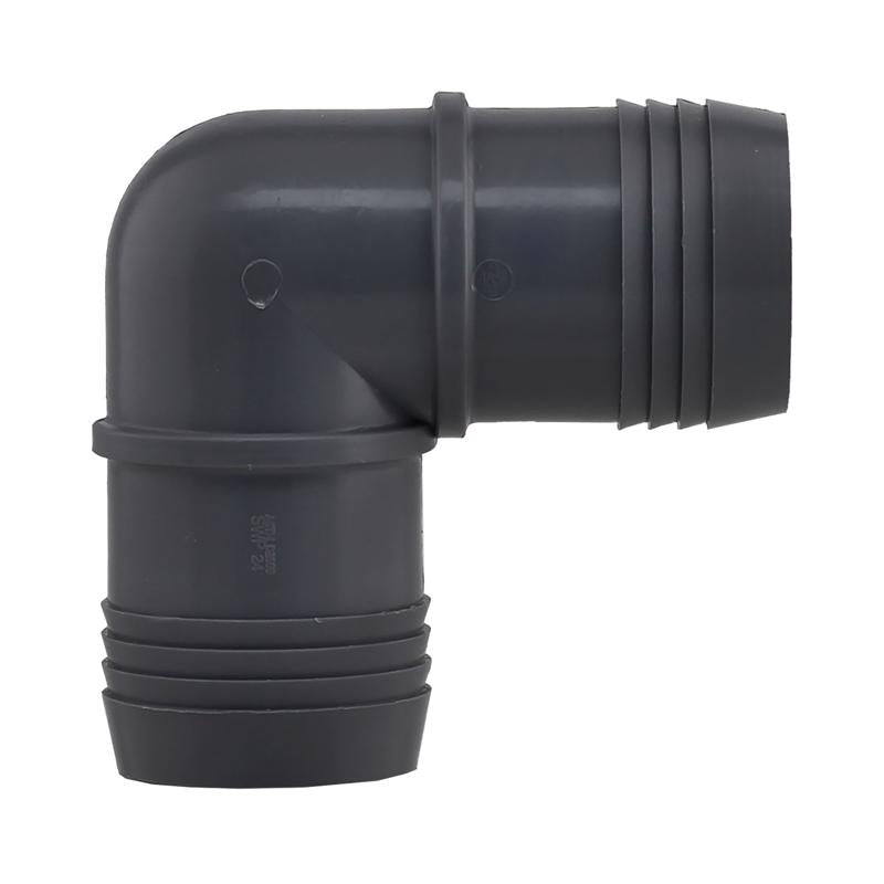 Boshart Industries 2 in. Insert in. X 2 in. D Insert Polypropylene 4.35 in. 90 Degree Elbow