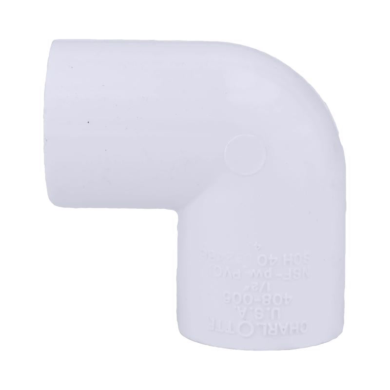 Charlotte Pipe Schedule 40 1/2 in. FPT X 1/2 in. D FPT PVC Elbow