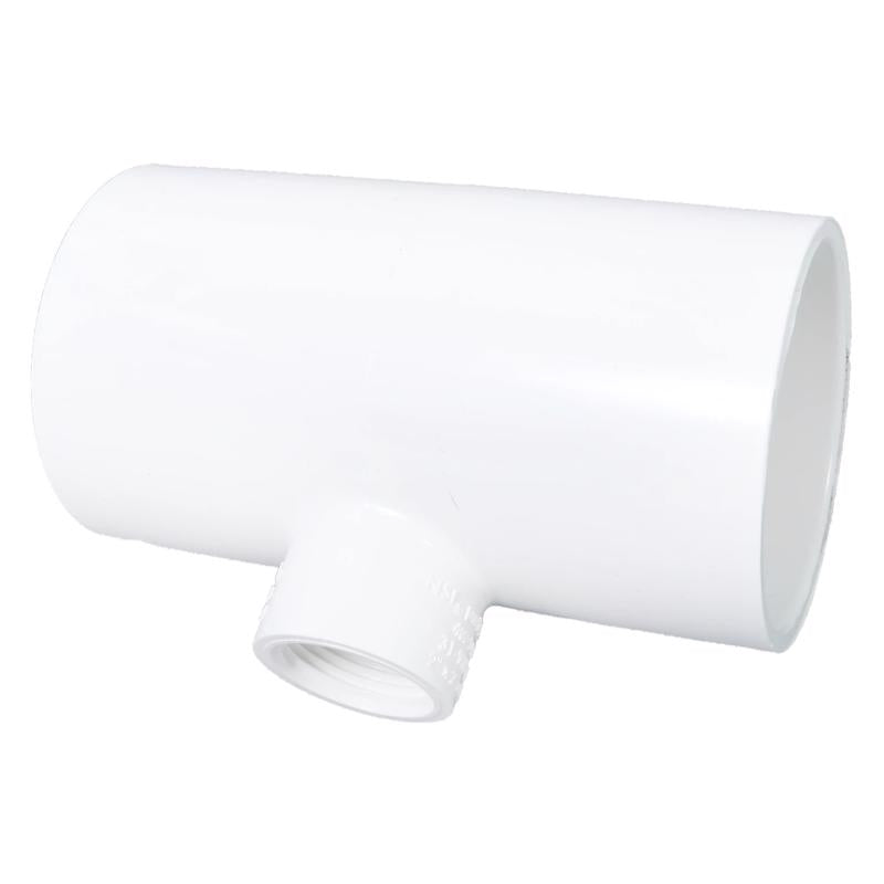 Charlotte Pipe Schedule 40 2 in. Slip X 2 in. D Slip PVC Reducing Tee