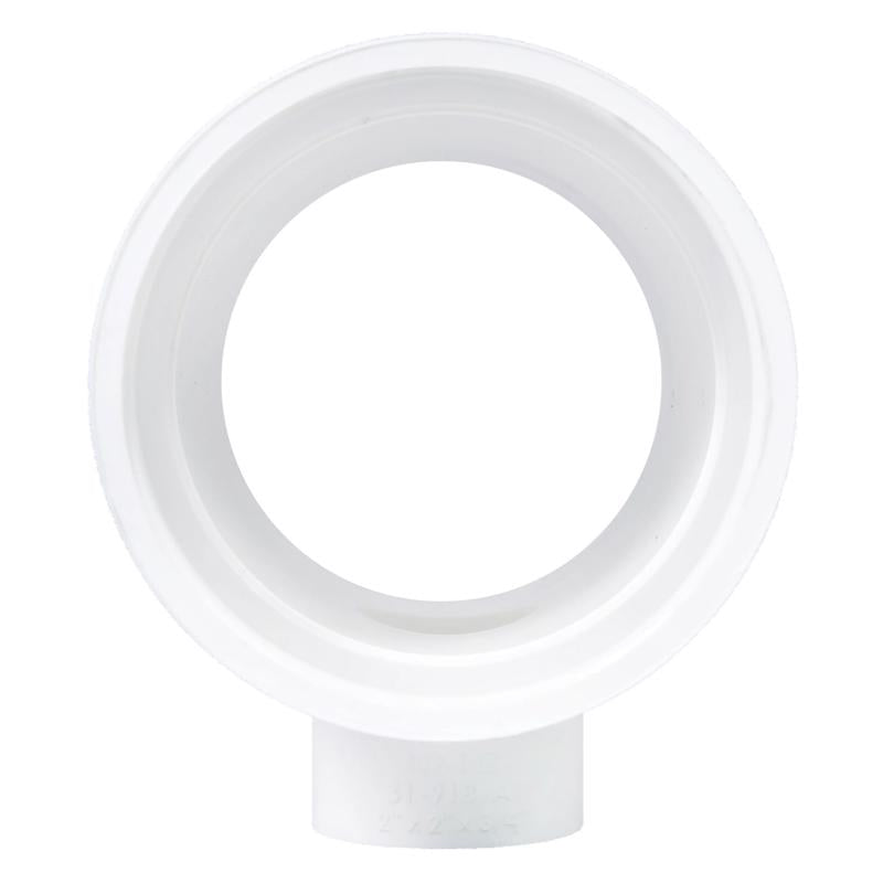 Charlotte Pipe Schedule 40 2 in. Slip X 2 in. D Slip PVC Reducing Tee