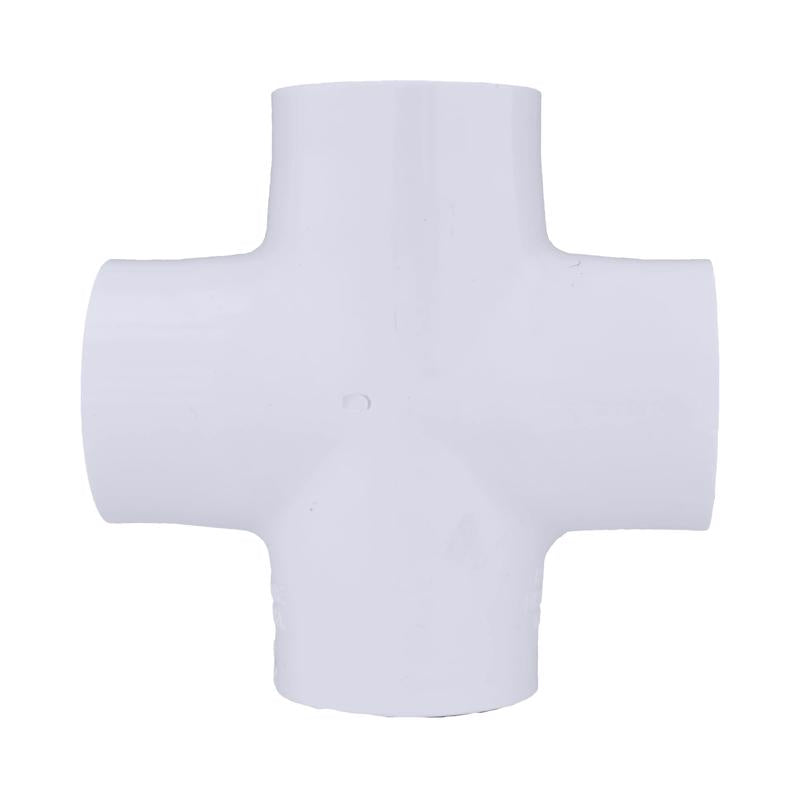 Charlotte Pipe Schedule 40 3/4 in. Slip X 3/4 in. D Slip PVC Cross