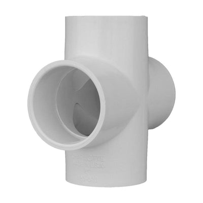 Charlotte Pipe Schedule 40 2 in. Slip X 2 in. D Slip PVC Cross