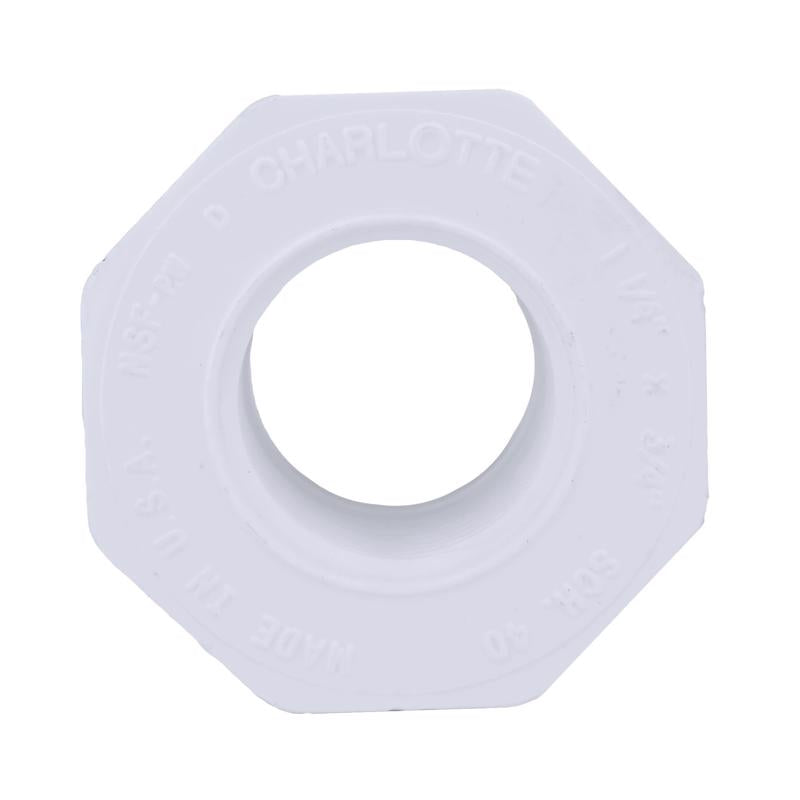 Charlotte Pipe Schedule 40 1-1/4 in. Spigot X 3/4 in. D FPT PVC Reducing Bushing